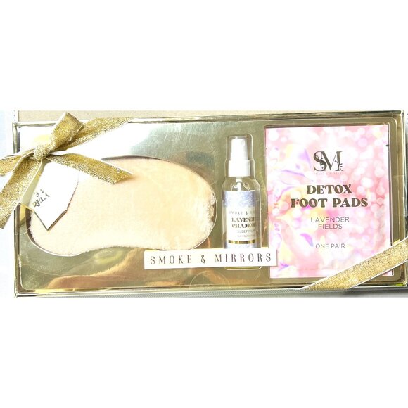 Smoke & Mirrors Lavender Fields Sleep & Relax Gift Set Eye Mask Spray & Detox Fo - Picture 1 of 2